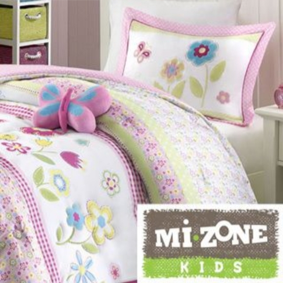 Kids Flower Power TWIN Comforter Set - Picture 12 of 12